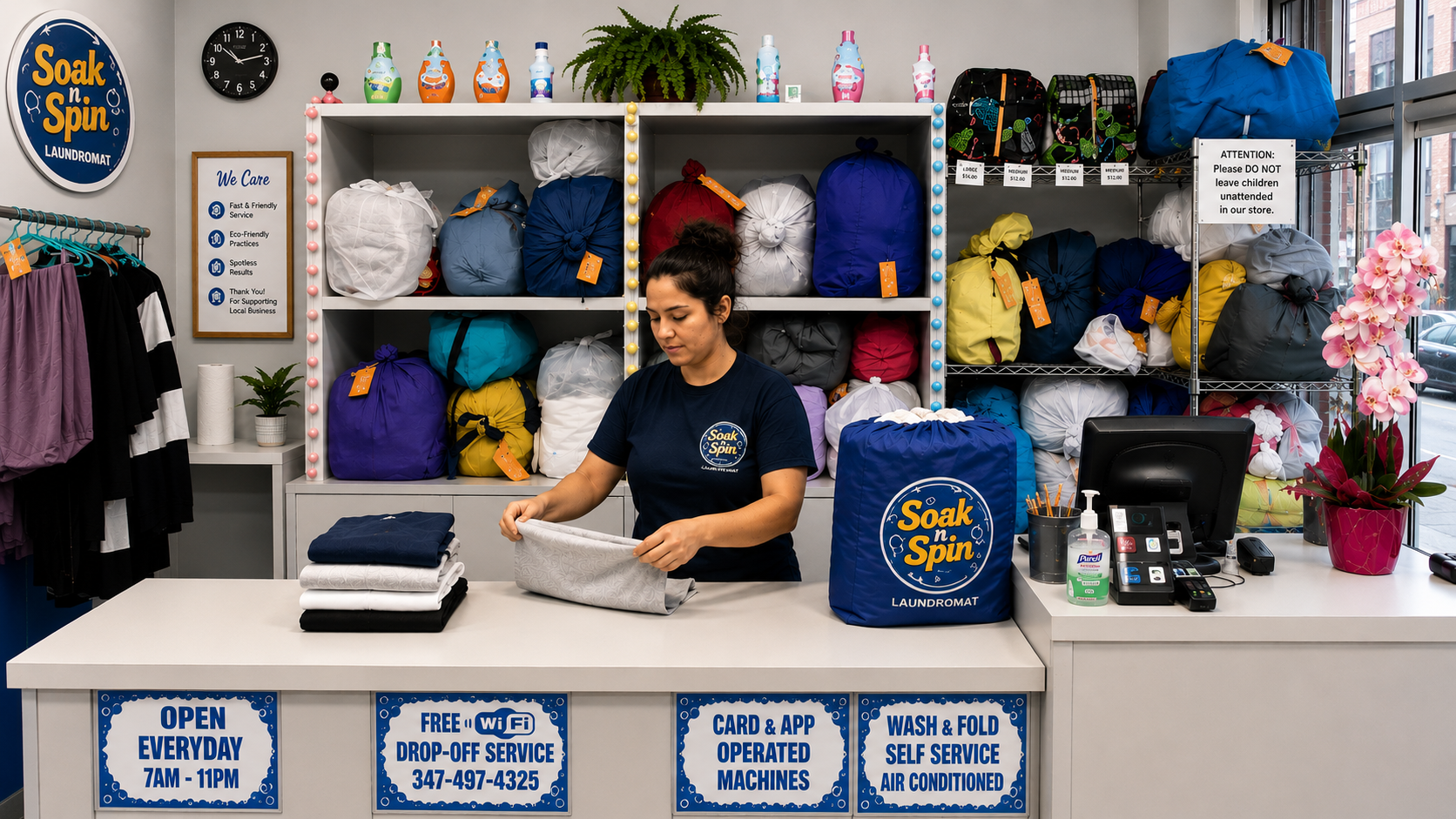 Wash & Fold Laundry Service 